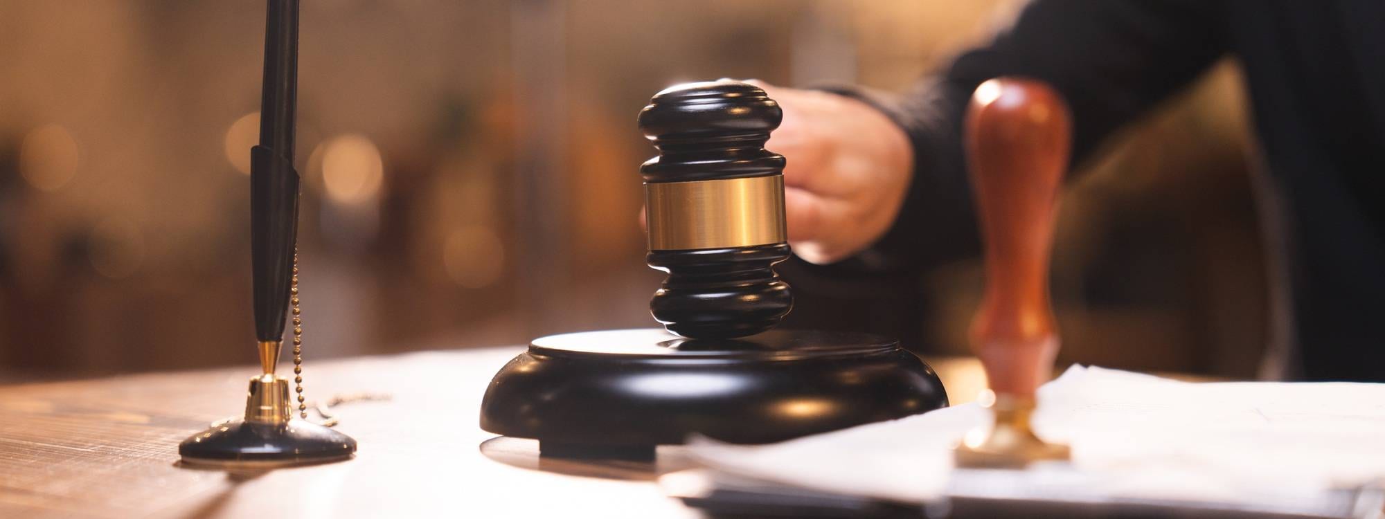 law and authority lawyer, judgment gavel hammer in court courtroom for crime judgement